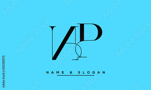 NP, PN, N, P  Abstract Letters Logo Monogram