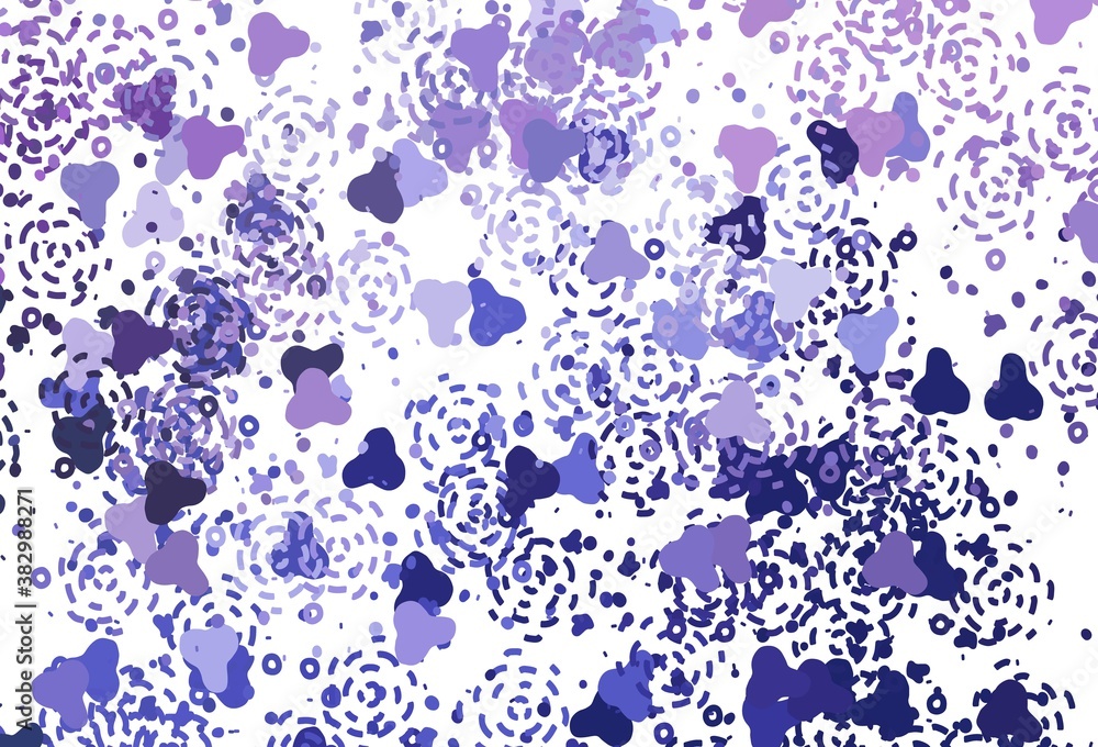 Light Pink, Blue vector background with abstract shapes. Light Pink, Blue vector background with abstract shapes.