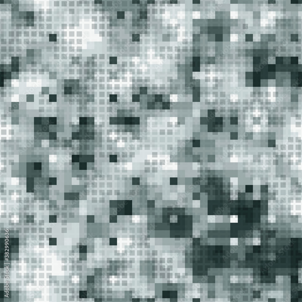 Seamless digital snow tundra spot camo texture for army or hunting textile print Seamless digital snow tundra spot camo texture for army or hunting textile print