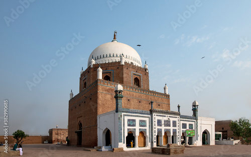 tomb of Baha-ud-din Zakariya, also spelled Bahauddin Zakariya, and also known as Baha-ul-Haq and Bahauddin Zakariya Multani, was a Sunni Muslim scholar photo