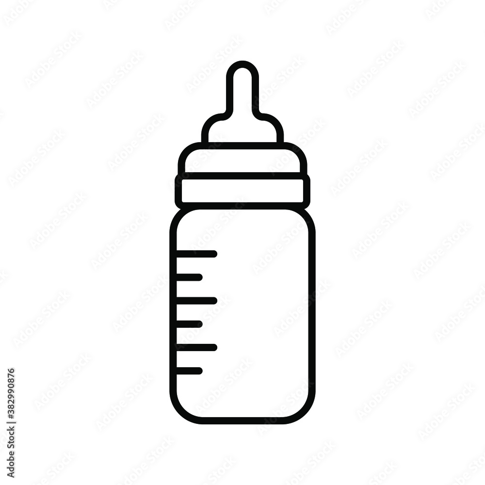 feeding bottle icon. Baby feeding bottle vector flat icon. vector illustration feeding bottle icon. Baby feeding bottle vector flat icon. vector illustration
