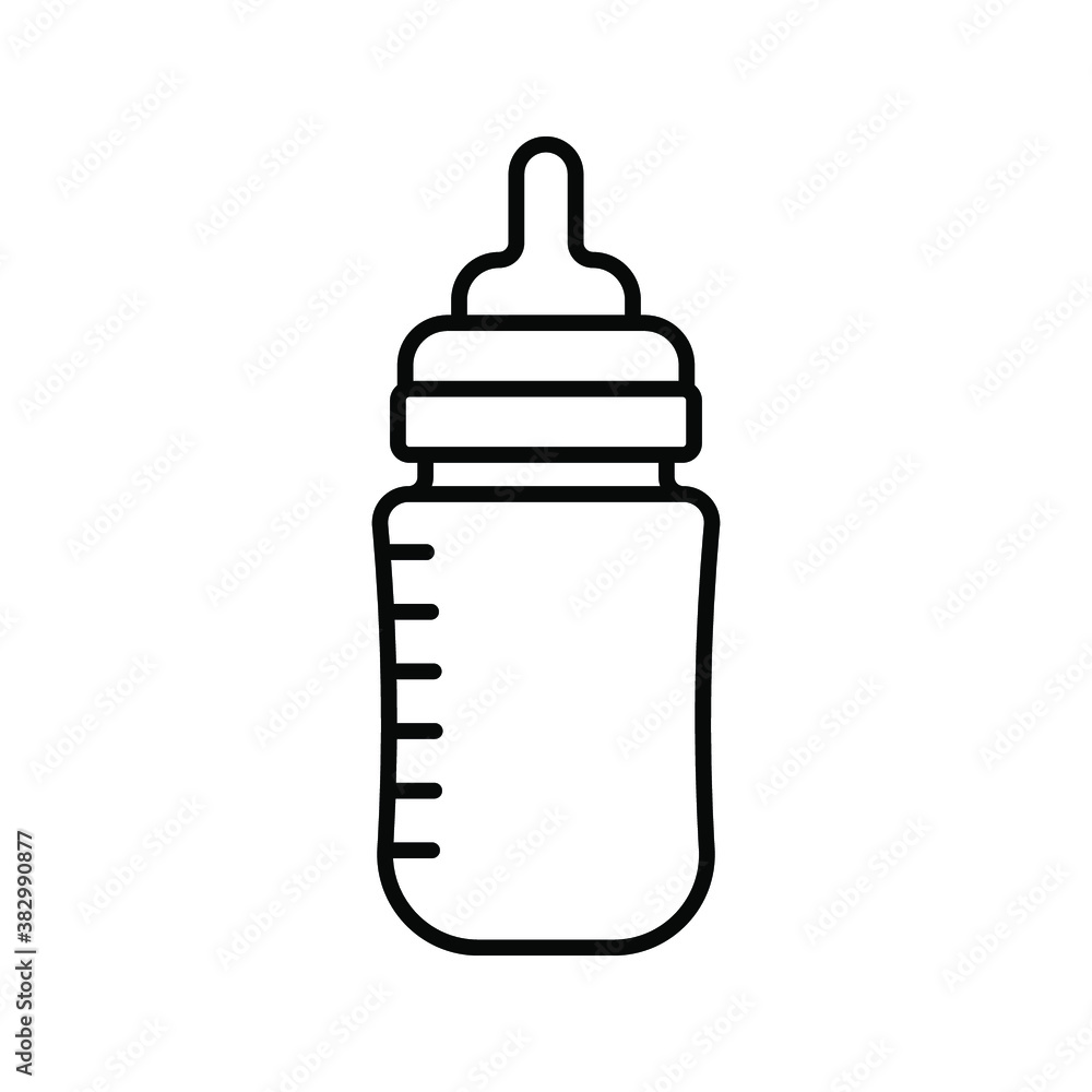 feeding bottle icon. Baby feeding bottle vector flat icon. vector illustration feeding bottle icon. Baby feeding bottle vector flat icon. vector illustration