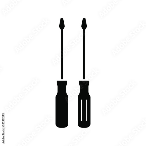 screwdriver icon. Service tools vector. vector illustration
