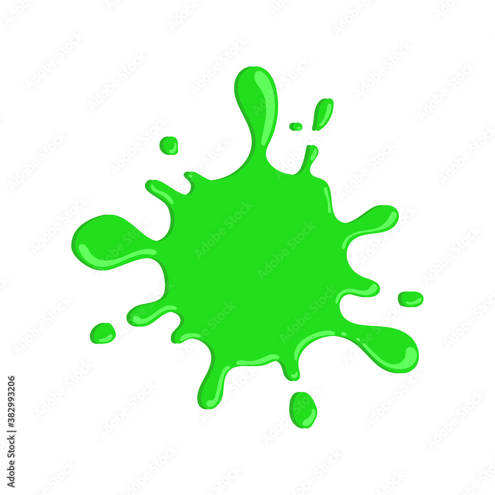 Vector goo dripping splodges of slime. Green dirt splat, drop and blob. Vector goo dripping splodges of slime. Green dirt splat, drop and blob.