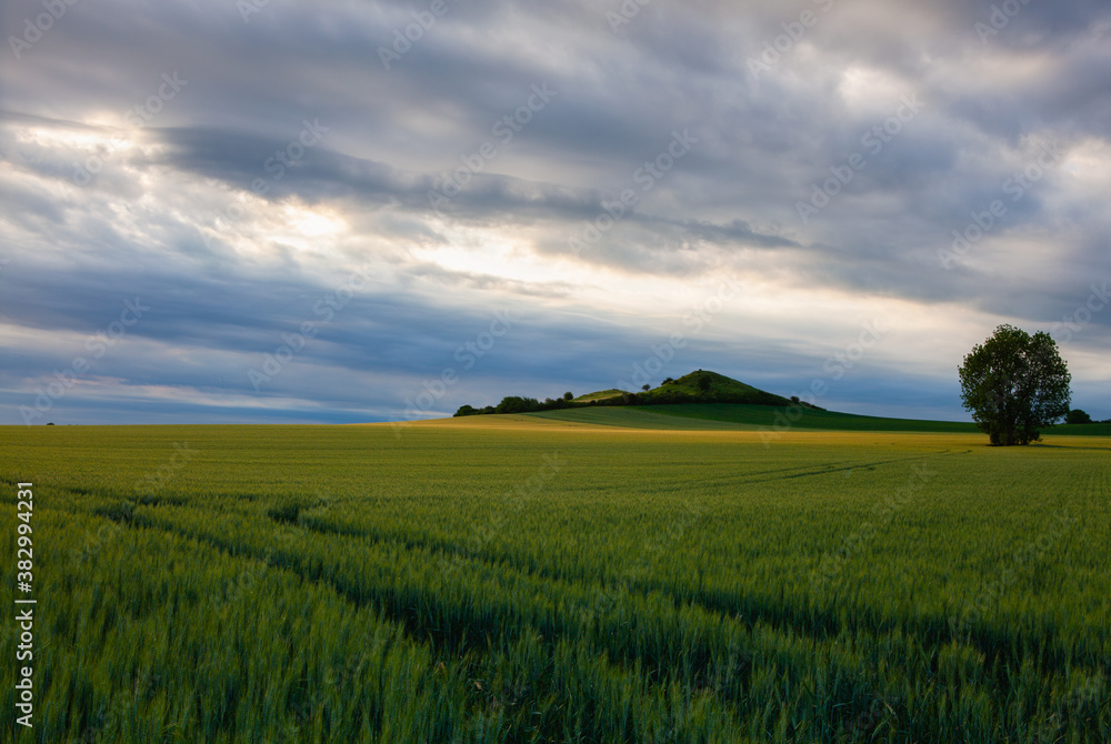 Scenery in Central Bohemian Highlands, Czech Republic.