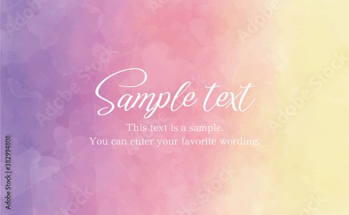 背景 素材 水彩テクスチャ ピンク系 ベクター 