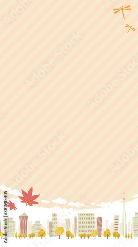 Townscape Autumn_sky 16-9 vertical