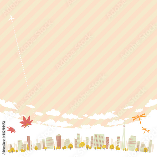 Townscape Autumn_sky square