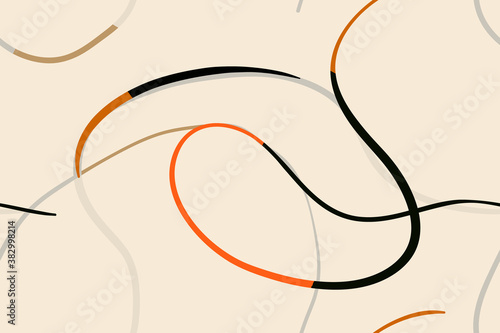 Minimalist elegant abstract trendy pattern. Fashionable template for design.