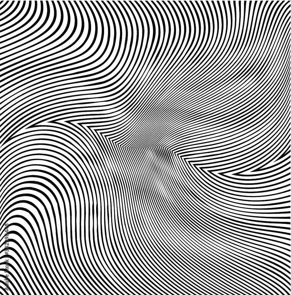 Abstract warped Diagonal Striped Background . Vector curved twisted slanting, waved lines texture
Abstract warped Diagonal Striped Background . Vector curved twisted slanting, waved lines texture