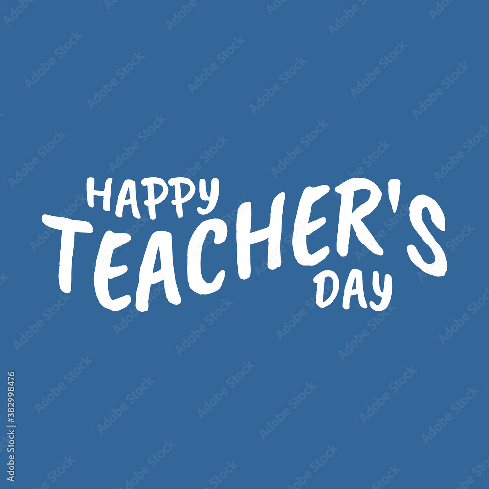 Fototapeta premium Design for celebrating teacher's day vector illustration.