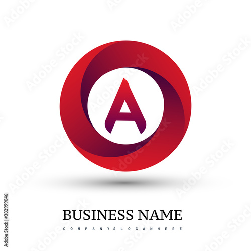 Free Download Letter A logo with colorful splash background, letter combination logo design for creative industry, web, business and company. - GFXLoad