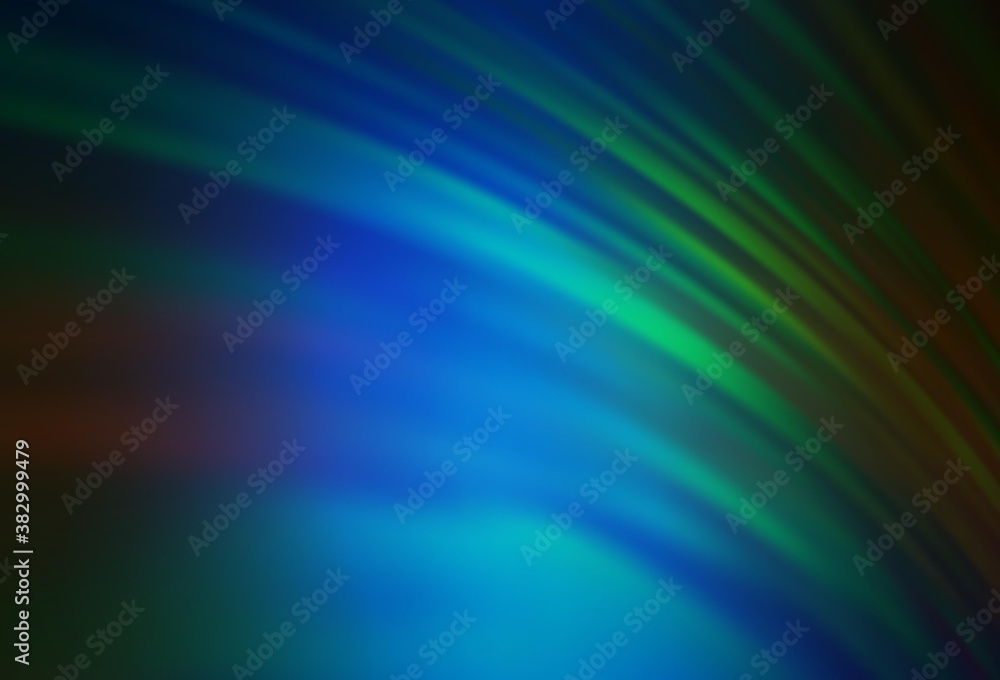 Dark Blue, Green vector glossy abstract backdrop.