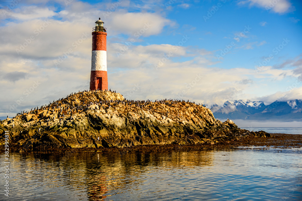 The Southernmost lighthouse in the world - Faro Les Eclaireurs in Ushuaia, South America
