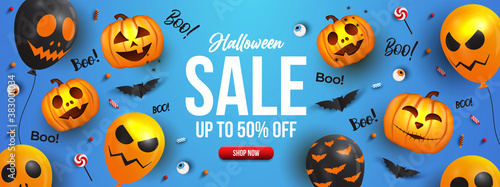 Halloween Sale banner design