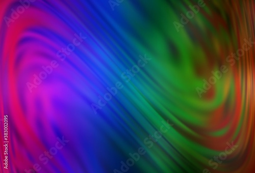 Dark Multicolor vector abstract bright template. New colored illustration in blur style with gradient. The best blurred design for your business.