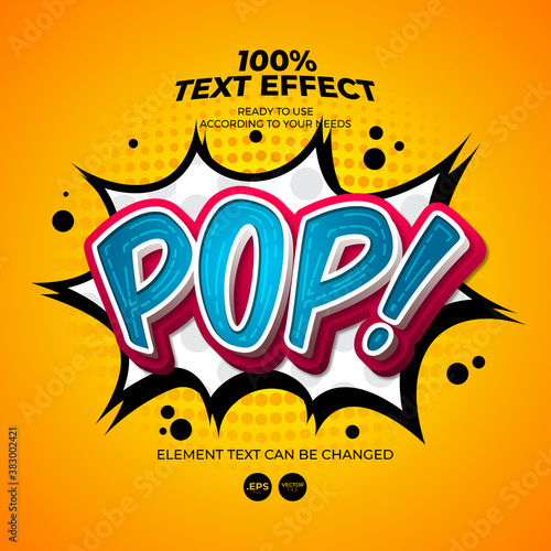 Pop Editable Text Effect