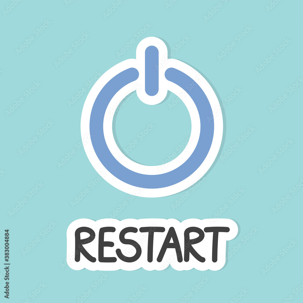 restart word concept- vector illustration restart word concept- vector illustration