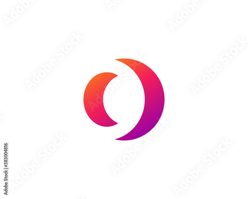 Letter O or number 0 logo icon design template elements