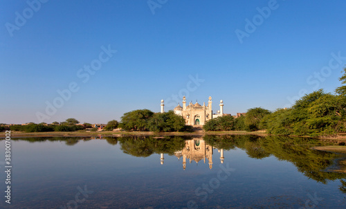 Abbasi mosque in derawar fort , rohi desert , cholistan , Bahawalpur Punjab, Pakistan photo