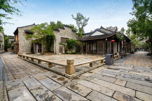 Ancient town buildings and streets in Nanjing, China © onlyyouqj