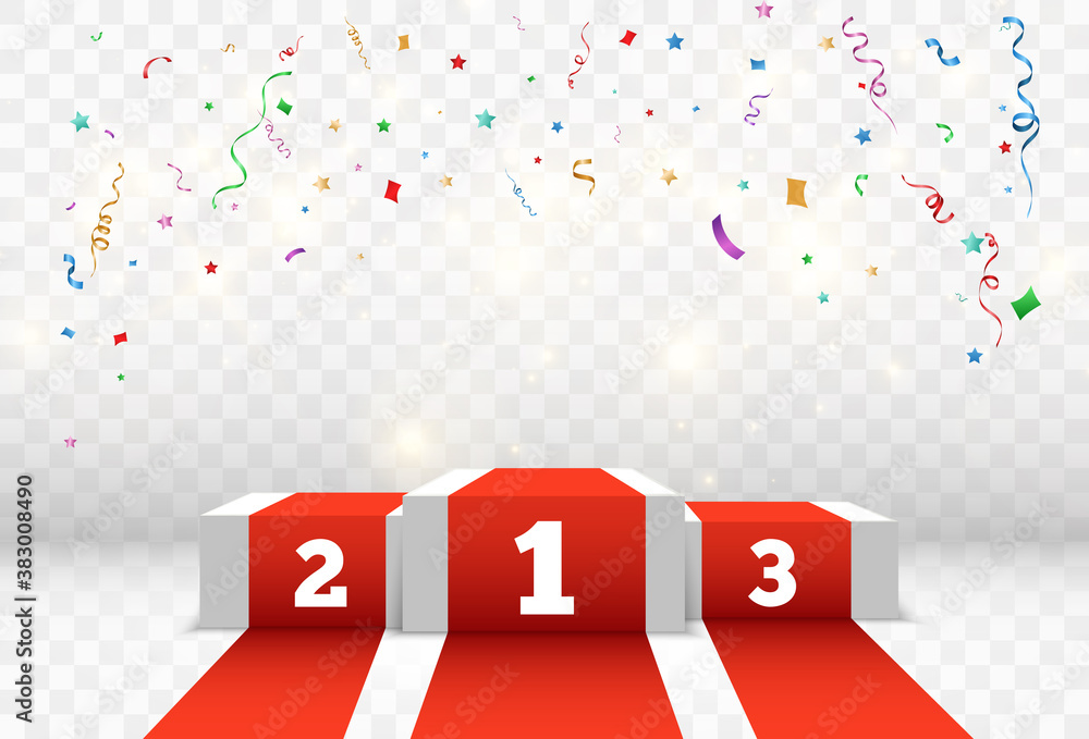Vector illustration for award winners. Pedestal or platform for ...