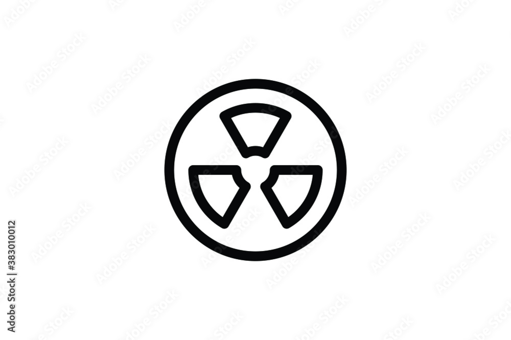 Medical Outline Icon - Radiation Medical Outline Icon - Radiation