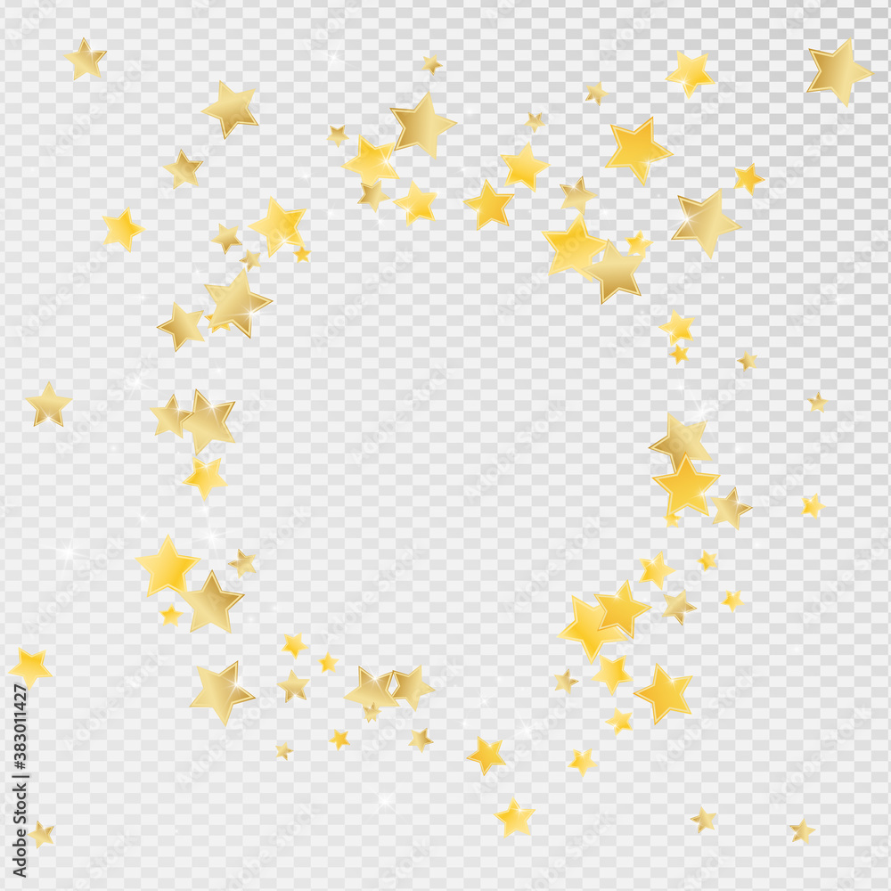 Gold Shimmer Stars Vector Transparent Background. Gold Shimmer Stars Vector Transparent Background.
