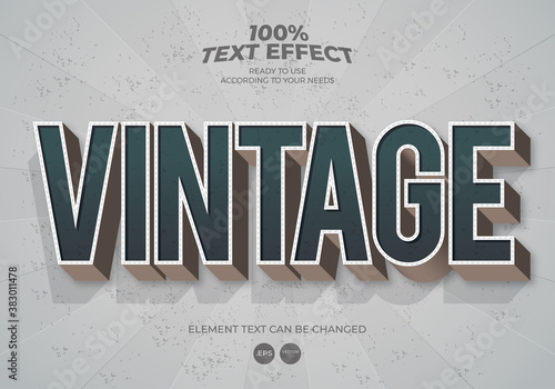 Vintage Editable Text Effect