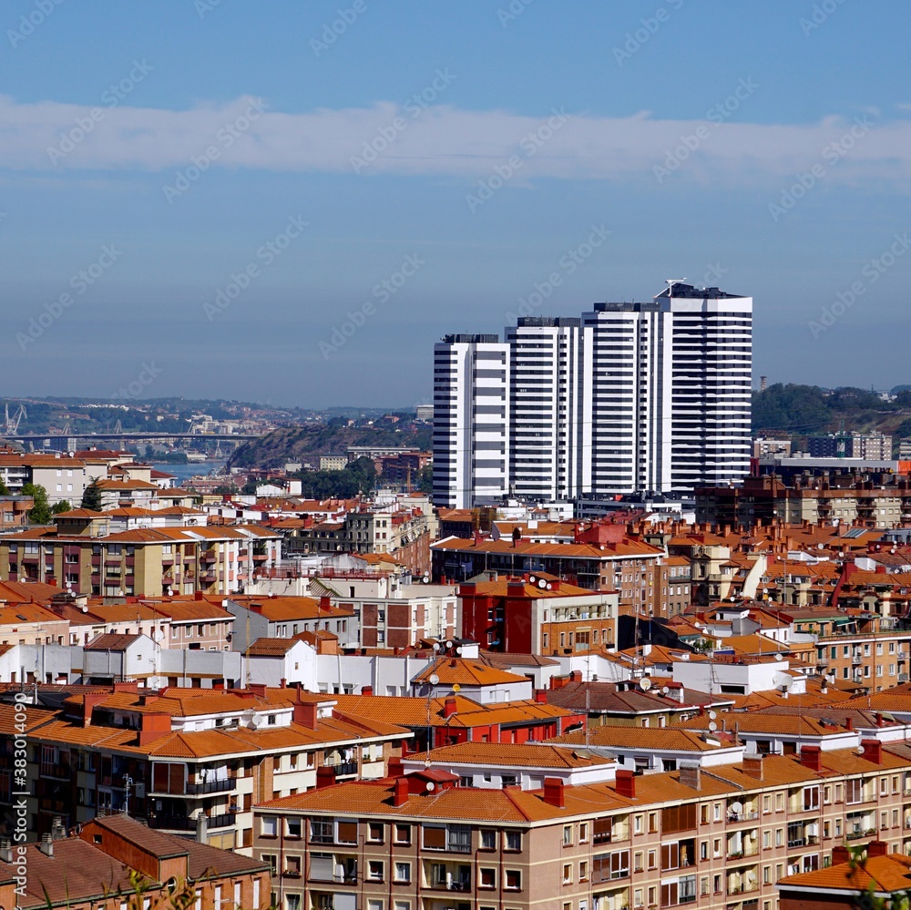 cityscape of Bilbao city, Spain, Bilbao travel destination