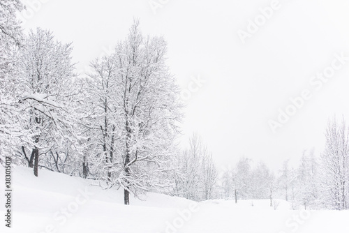 Brunico under a heavy snowfall. Scent of snow. Italy © Nicola Simeoni