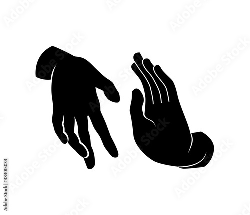 hand gesture of buddha vector illustration photo