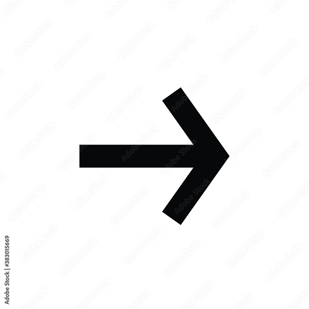 Arrow icon vector isolated on white, logo sign and symbol. Arrow icon vector isolated on white, logo sign and symbol.