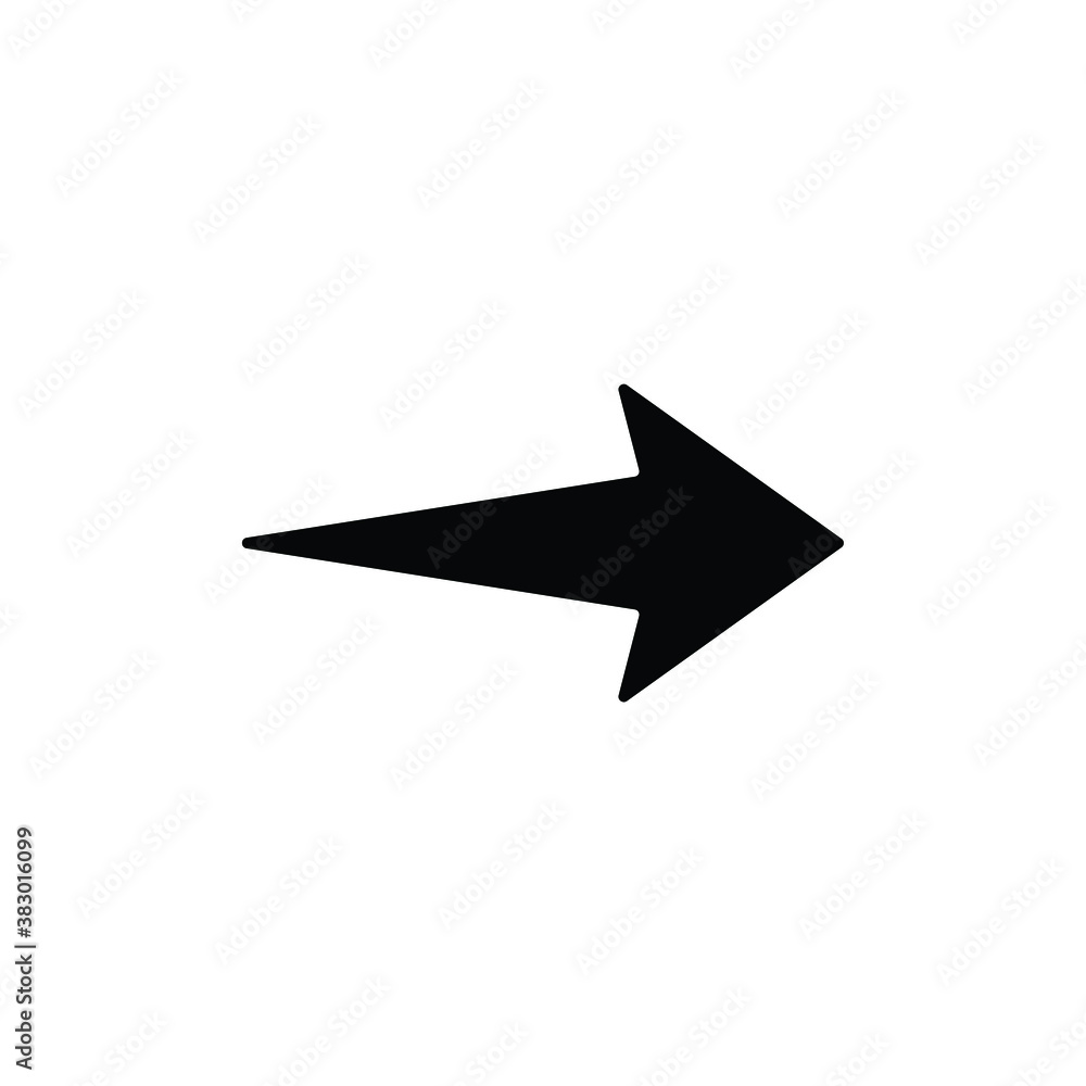 Arrow icon vector isolated on white, logo sign and symbol. Arrow icon vector isolated on white, logo sign and symbol.