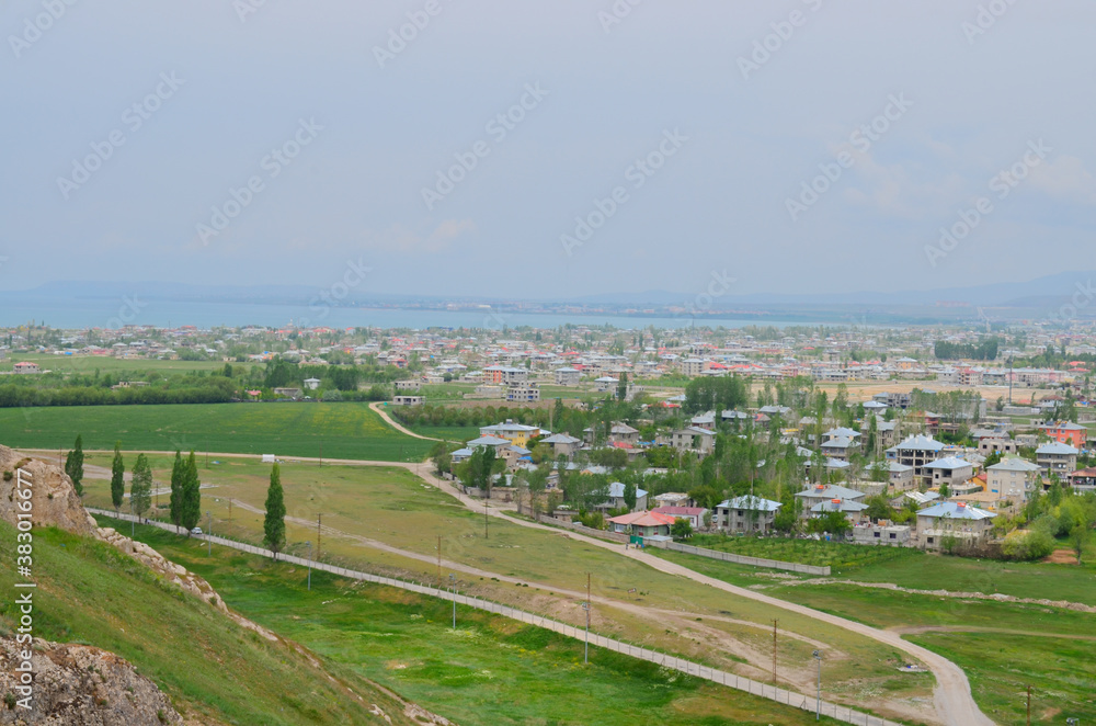 Fototapeta premium aerial view of the city