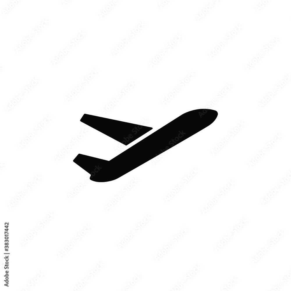 Plane icon vector isolated on white, logo sign and symbol. Plane icon vector isolated on white, logo sign and symbol.