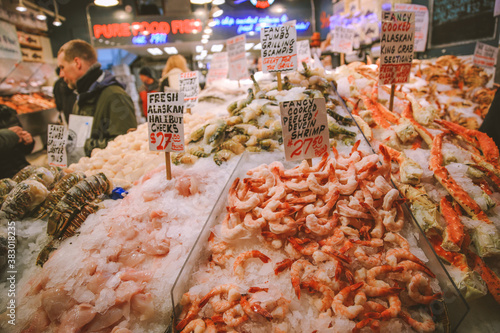 Seafood, Pike Place Market, Seattle
