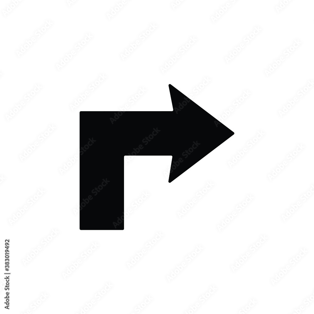 Arrow icon vector isolated on white, logo sign and symbol. Arrow icon vector isolated on white, logo sign and symbol.