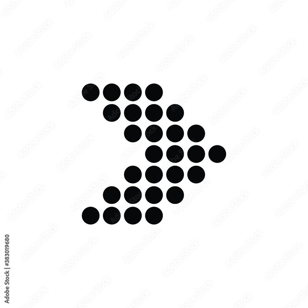 Arrow icon vector isolated on white, logo sign and symbol. Arrow icon vector isolated on white, logo sign and symbol.