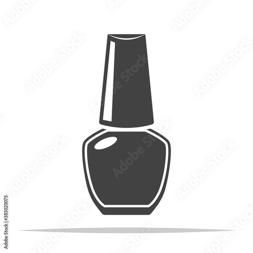 Nail polish icon vector isolated