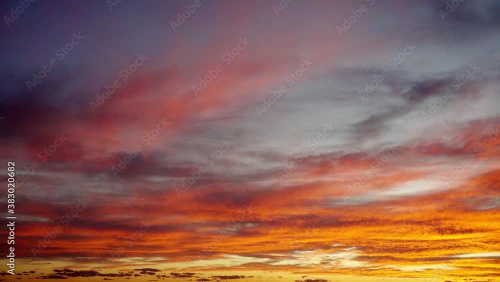 Red orange sunset sky with cloud red orange cloudscape.video 4k Red orange sunset sky with cloud red orange cloudscape.video 4k