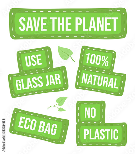 Green eco manifestation, protest, ecology demonstration, global, planet care, use glass, plastic free, eco bag, green leaves, ecology movement, responsible using, enviroment planet care manifesto