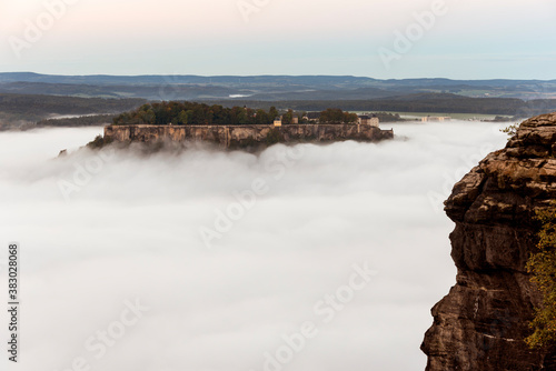 Festung Königstein, Elbsandsteingebirge, Nationalpark Sächsische Schweiz photo