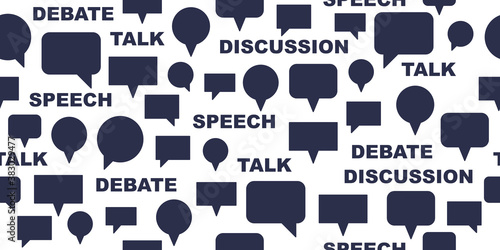 Speech bubbles seamless vec...