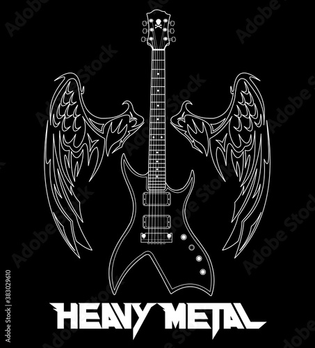 Guitar and wings