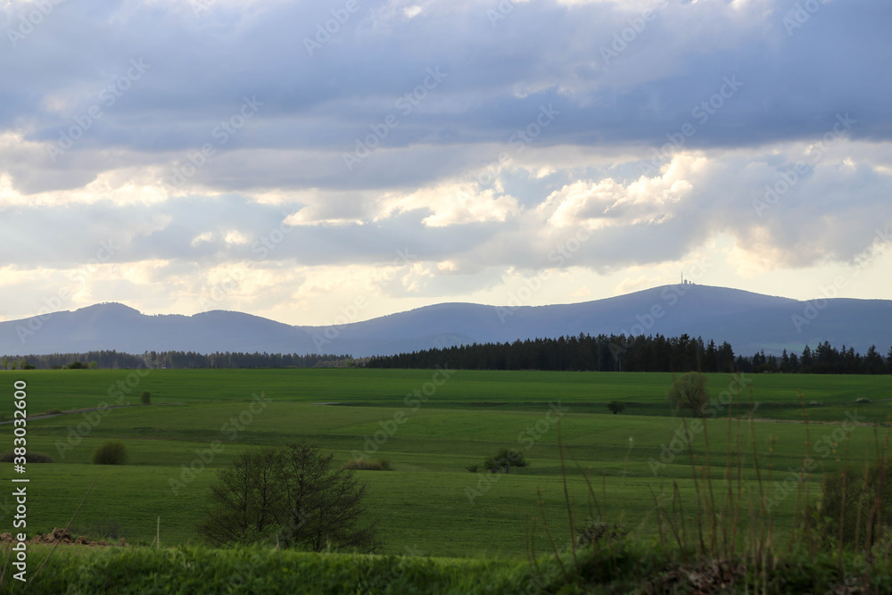 Sankt Andreasberg mountain panorama at daytime