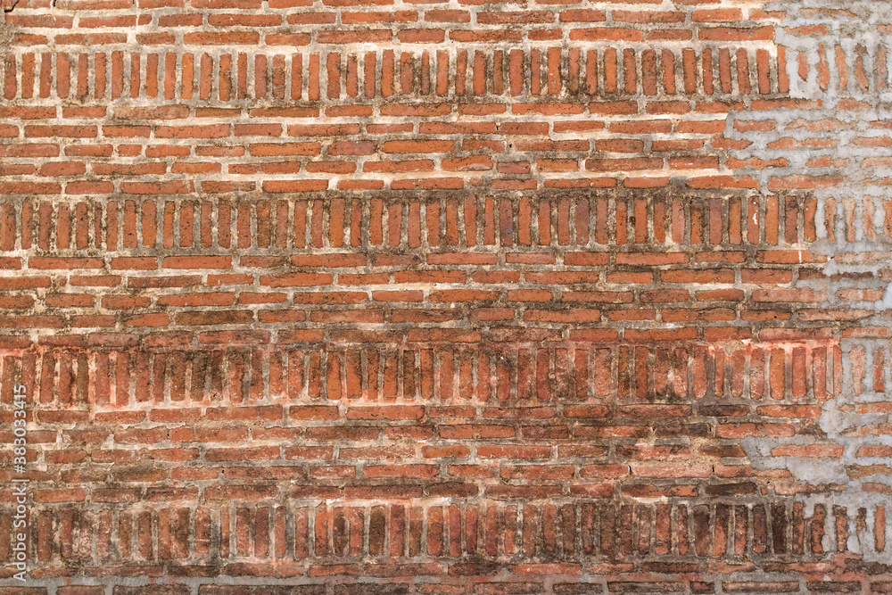 Fotografie Grunge brick wall background stone old texture.