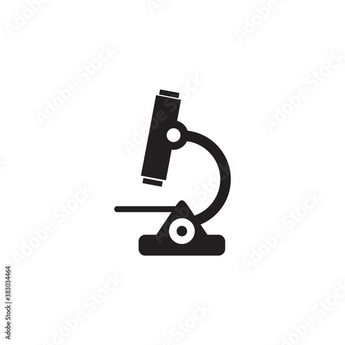 Microscope symbol logo design template