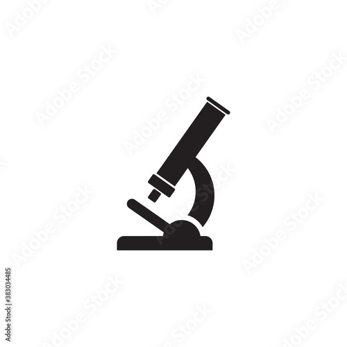 Microscope symbol logo design template