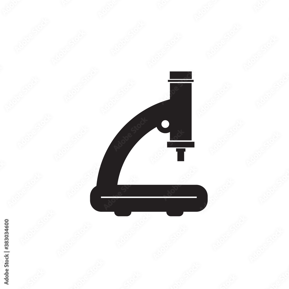 Microscope symbol logo design template Microscope symbol logo design template